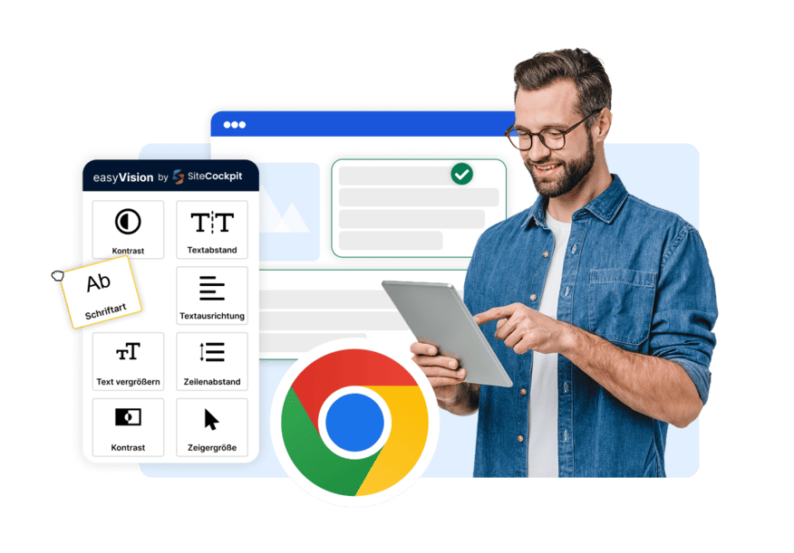 Darstellung der SiteCockpit easyVision Funktionen