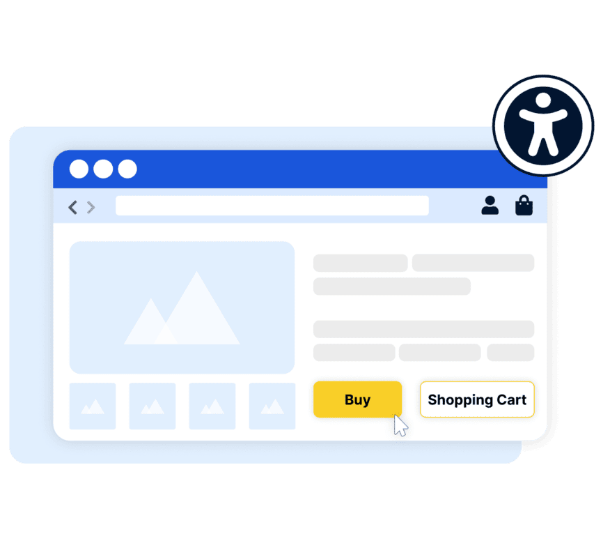 Illustration showing which businesses are affected by the German Accessibility Strengthening Act