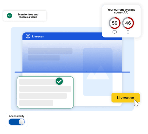 Illustration of the accessibility live check