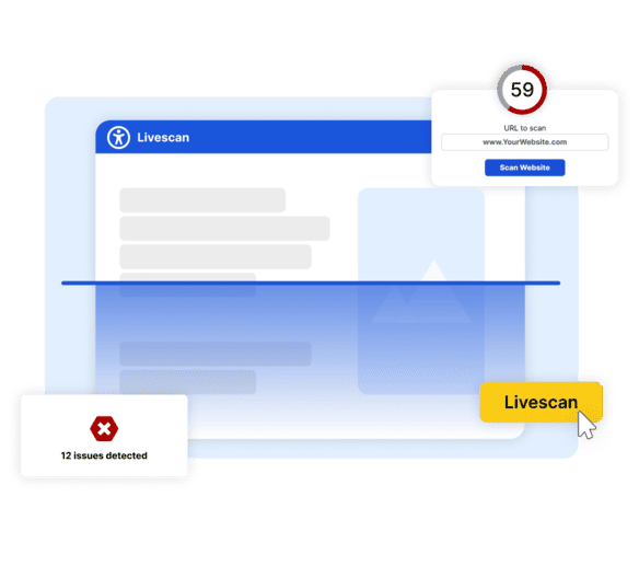 Screenshot of easyVision accessibility tool