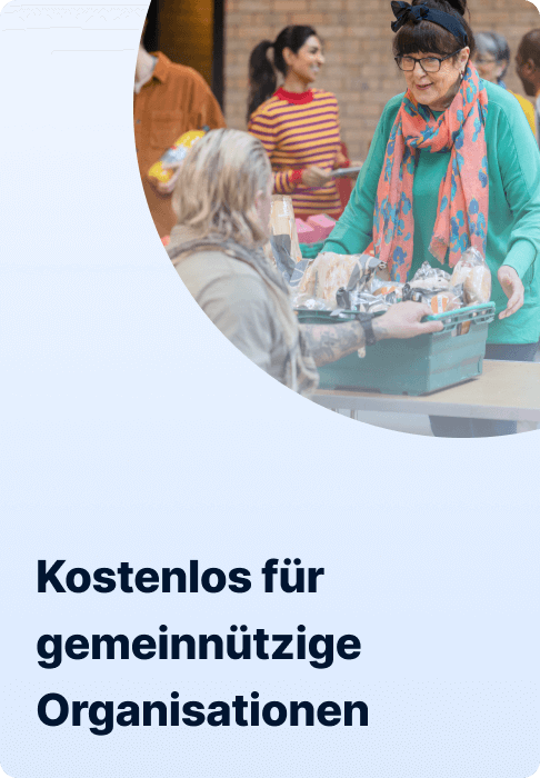 Kostenlos für gemeinnützige Organisationen