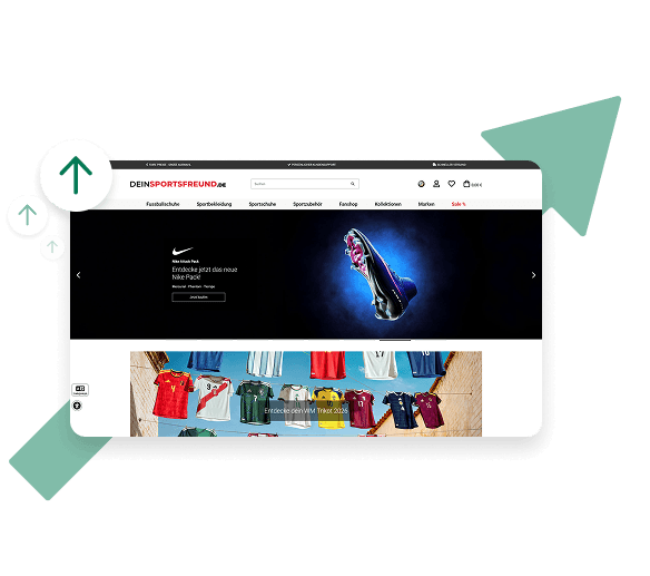 DeinSportsfreund Onlineshop mit barrierefreiem Frontend