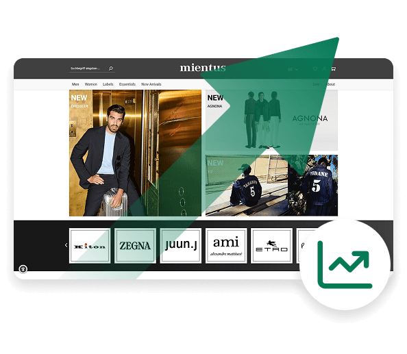 easyMonitoring dashboard showing current accessibility scores for mientus.com